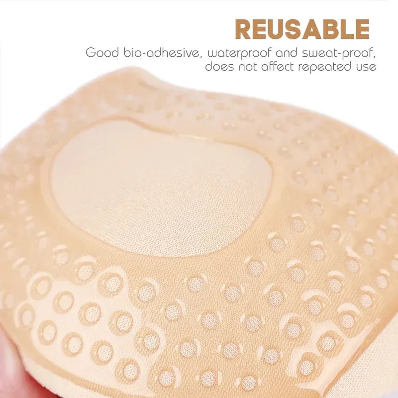 Sexy Women Invisible Push up Bra Self-Adhesive Silicone Bust Front Closure Sticky Bra Skin Backless Strapless Bra