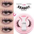 Wholesale 5/1 Pair Magnetic Eyelashes with Tweezer Set Reusable Magnetic Lash Extension Natural Curler False Eyelashes Makeup