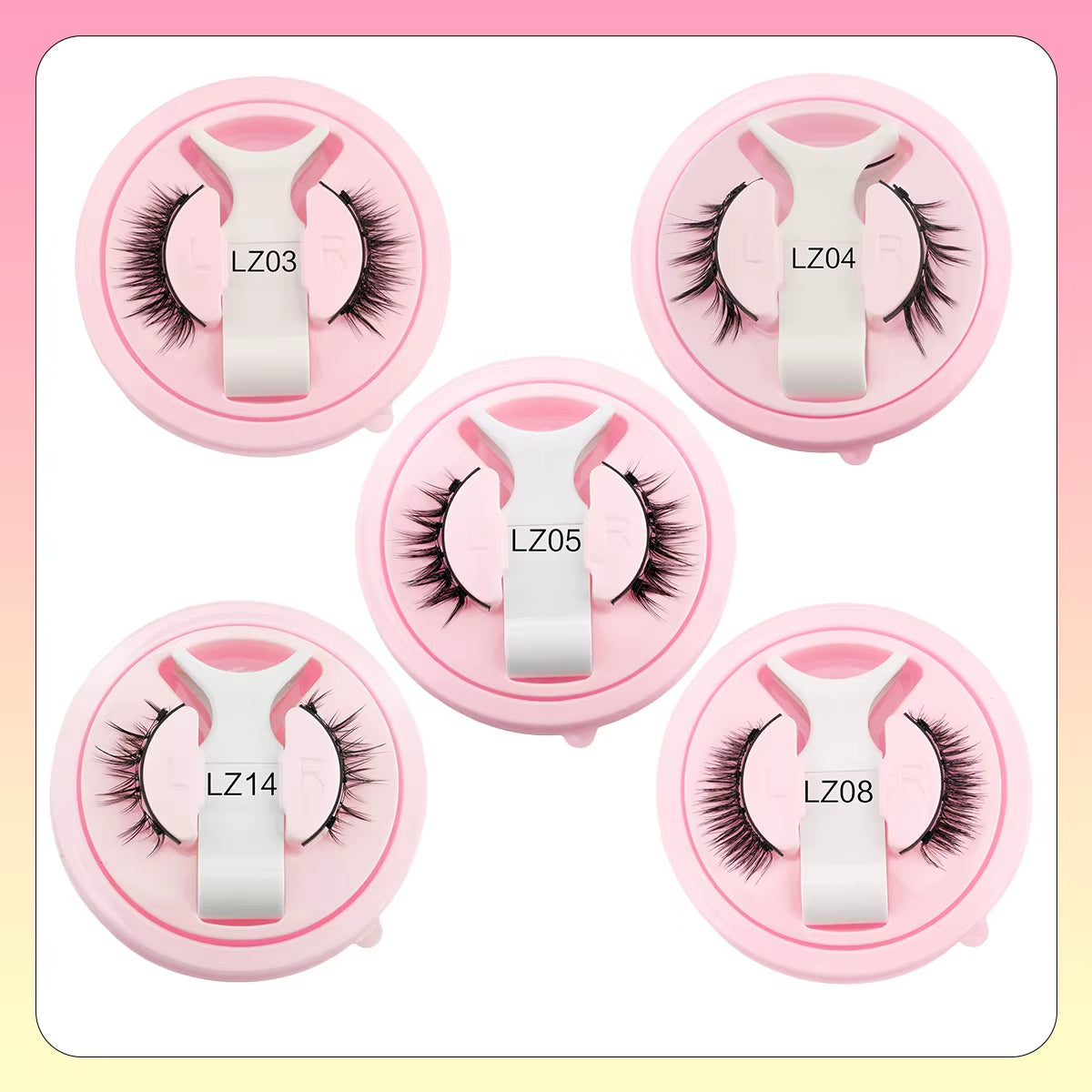 Wholesale 5/1 Pair Magnetic Eyelashes with Tweezer Set Reusable Magnetic Lash Extension Natural Curler False Eyelashes Makeup