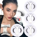 Wholesale 5/1 Pair Magnetic Eyelashes with Tweezer Set Reusable Magnetic Lash Extension Natural Curler False Eyelashes Makeup