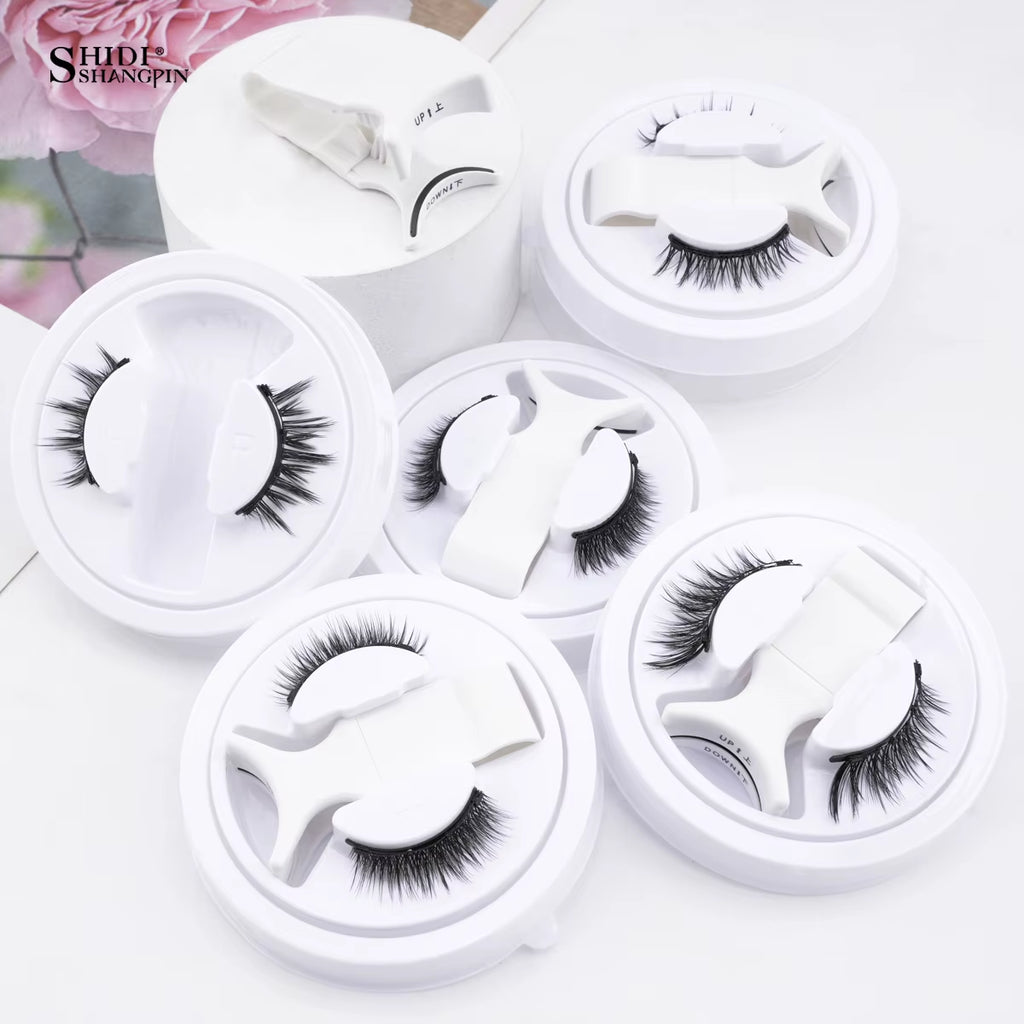 Wholesale 5/1 Pair Magnetic Eyelashes with Tweezer Set Reusable Magnetic Lash Extension Natural Curler False Eyelashes Makeup