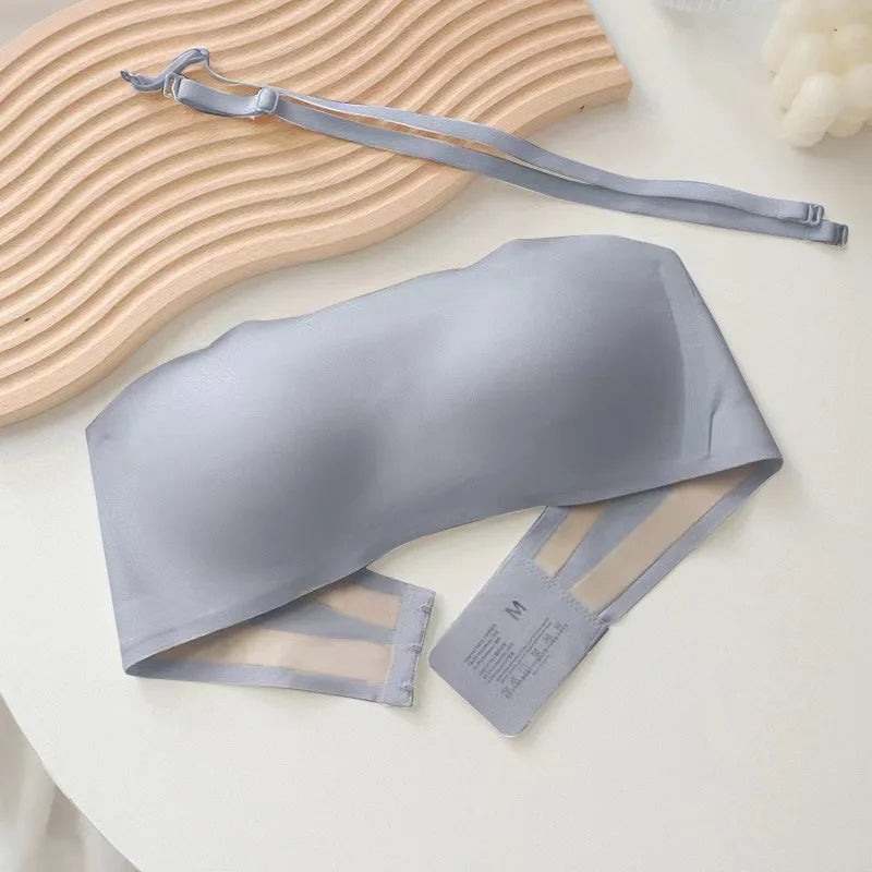 Sexy Seamless Tube Top Bra Invisible Strapless Bras Women Underwear Thin Non Slip Push up Bralette Wireless Female Lingerie