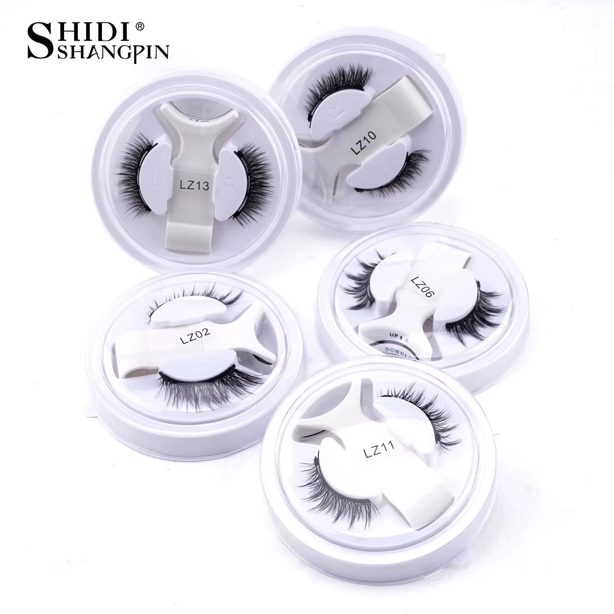 Wholesale 5/1 Pair Magnetic Eyelashes with Tweezer Set Reusable Magnetic Lash Extension Natural Curler False Eyelashes Makeup