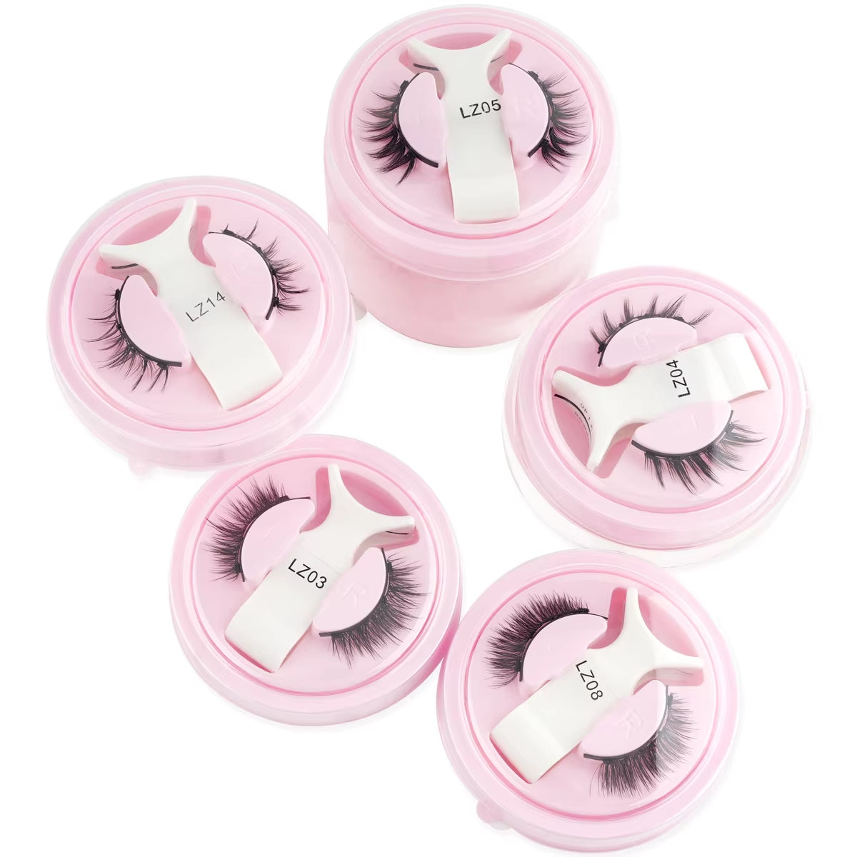 Wholesale 5/1 Pair Magnetic Eyelashes with Tweezer Set Reusable Magnetic Lash Extension Natural Curler False Eyelashes Makeup